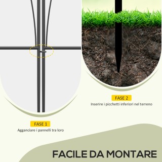 Outsunny Εξωτερική Περίφραξη με 5 Μεταλλικά Πάνελ με Δεσίματα, 305x... Outsunny Εξωτερική Περίφραξη με 5 Μεταλλικά Πάνελ με Δεσίματα, 305x...