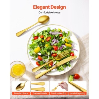 VEVOR Σετ 100 Τεμαχίων Ανοξείδωτα Μαχαιροπίρουνα για 20 Άτομα 430BX...