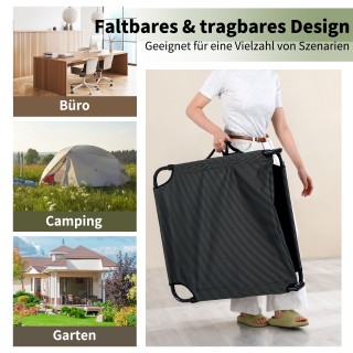 Costway Σπαστό Κρεβάτι Κατασκήνωσης με Αφαιρούμενο Μαξιλαρωτό Στρώμ...