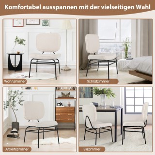 Costway Άνετη Καρέκλα με Υψηλής Ποιότητας Υλικά και Μοντέρνο Στυλ H...