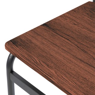 Galileo Σετ τραπέζι και 4 καρέκλες σε MDF και ατσάλι 110x70x75 cm I...