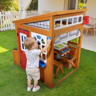 VEVOR Ξύλινο Παιδικό Σπιτάκι Κέδρου με Φωλιά Πουλιών, Κουδούνι και ... VEVOR Ξύλινο Παιδικό Σπιτάκι Κέδρου με Φωλιά Πουλιών, Κουδούνι και ...