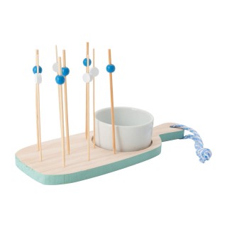 BAKAJI Σετ Απεριτίφ 11τμχ με Ξύλινο Δίσκο Ορεκτικών Σούσι με Κεραμι... BAKAJI Σετ Απεριτίφ 11τμχ με Ξύλινο Δίσκο Ορεκτικών Σούσι με Κεραμι...