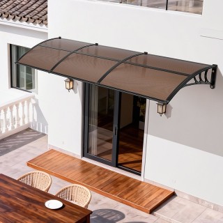 VEVOR Στέγαστρο Εισόδου Πόρτας 38 x 117 εκ., Πολυανθρακικό Κάλυμμα ...