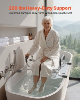 VEVOR Περιστρεφόμενη Καρέκλα Ντους με Μπράτσα και Πλάτη, Κάθισμα Μπ... VEVOR Περιστρεφόμενη Καρέκλα Ντους με Μπράτσα και Πλάτη, Κάθισμα Μπ...