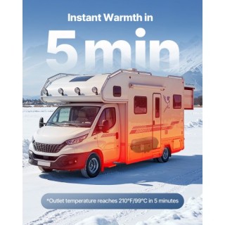 VEVOR Φορητός Πετρελαίου Αερόθερμος 8KW DC 12V/24V με Δεξαμενή 10L ...