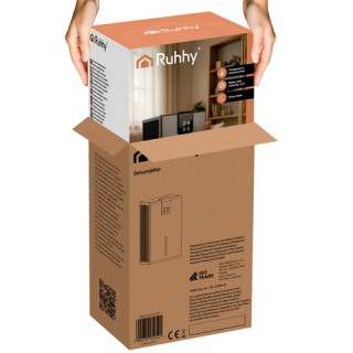 Ruhhy Έξυπνος Αφυγραντήρας Αέρα με Φωτισμό LED & Τηλεχειριστήριο 26496