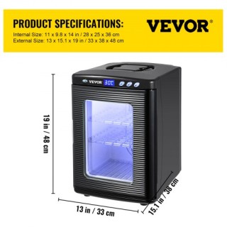 Εκκολαπτήριο Αυγών 25L για Ερπετά Vevor FHQ25LHSFYQ5-6D01V2 Εκκολαπτήριο Αυγών 25L για Ερπετά Vevor FHQ25LHSFYQ5-6D01V2