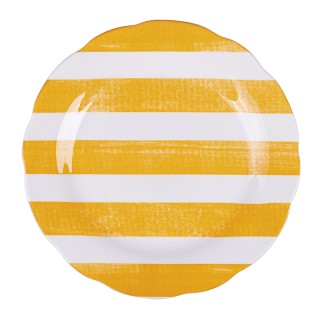 Villa DEste Σετ 6 τμχ Πιάτο φρούτων από πορσελάνη με κυματοειδή μ... Villa DEste Σετ 6 τμχ Πιάτο φρούτων από πορσελάνη με κυματοειδή μ...