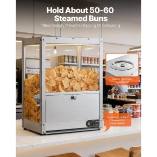 VEVOR Επαγγελματική Θερμαντική Μηχανή Νάτσος 80L από Ανοξείδωτο Ατσ...