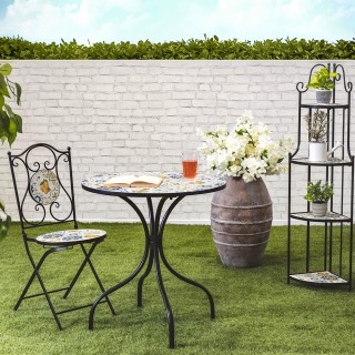 Galileo Εξωτερική Μεταλλική Πτυσσόμενη Ραφιέρα με 4 Ράφια και Διακό...