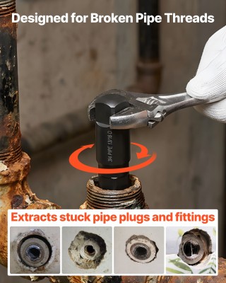 VEVOR Σετ Εξολκέων Σωλήνων, 9 Τεμάχια από Χάλυβα για Αφαίρεση Σπασμ...