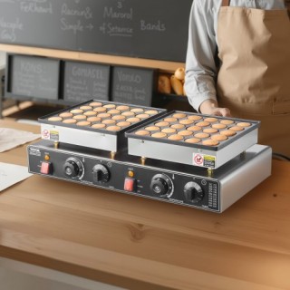 VEVOR Κατασκευαστής Μίνι Ολλανδικών Pancake 50PCS 1800W Αντικολλητι...