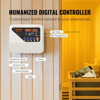 VEVOR Ηλεκτρική Σόμπα Σάουνας 6KW με Ψηφιακό Έλεγχο για 5-9 m3 Σπα... VEVOR Ηλεκτρική Σόμπα Σάουνας 6KW με Ψηφιακό Έλεγχο για 5-9 m3 Σπα...