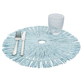 Villa DEste  Σετ 6 τμχ Στρογγυλό πλεκτό σουπλά από χαρτί 38 cm Ocea...