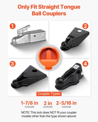 VEVOR Κλείδωμα Τροχόσπιτου για Ευθύ Σύνδεσμο με Μπίλια 1-7/8, 2 & 2... VEVOR Κλείδωμα Τροχόσπιτου για Ευθύ Σύνδεσμο με Μπίλια 1-7/8, 2 & 2...
