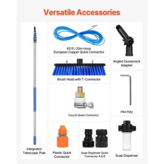 VEVOR Κιτ Καθαρισμού Ηλιακών Πάνελ με Επεκτεινόμενη Λαβή 11m TYNDCB... VEVOR Κιτ Καθαρισμού Ηλιακών Πάνελ με Επεκτεινόμενη Λαβή 11m TYNDCB...