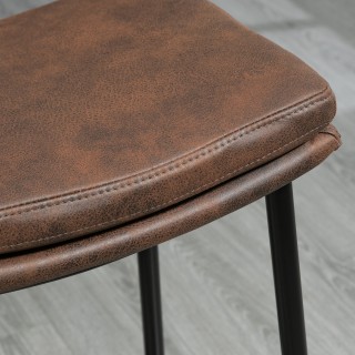 HOMCOM Σετ 2 Βιομηχανικά Σκαμπό Μπαρ με Υποπόδιο, από Συνθετικό Δέρ... HOMCOM Σετ 2 Βιομηχανικά Σκαμπό Μπαρ με Υποπόδιο, από Συνθετικό Δέρ...