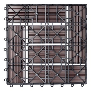 BAKAJI Σετ 11 Πλακίδια Δαπέδου WPC με Κούμπωμα Εξωτερικού Χώρου 30x... BAKAJI Σετ 11 Πλακίδια Δαπέδου WPC με Κούμπωμα Εξωτερικού Χώρου 30x...