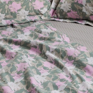 DAS HOME Σετ 4τμχ Σεντόνια 240x260εκ. Υπέρδιπλα  3175 Green, Pink 5...