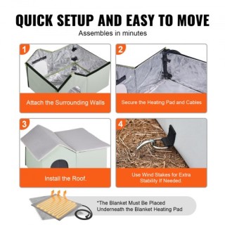 VEVOR Πτυσσόμενο Σπίτι Γάτας με Θερμαινόμενο Μαξιλάρι Πράσινο Μεγάλ...