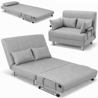 BAKAJI Διθέσιος Καναπές-Κρεβάτι & Κάθισμα Μιάμιση Θέσης από Σίδερο ...