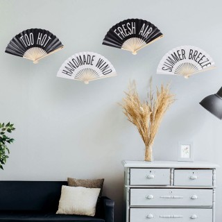 Villa dEste Home Χειροποίητη Βεντάλια με Μπαμπού Λαβή και Αλυσίδα B...