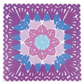 Villa DEste  Σετ 6 τμχ Τετράγωνο σουπλά 37x37cm από πλαστικό PP διπ...