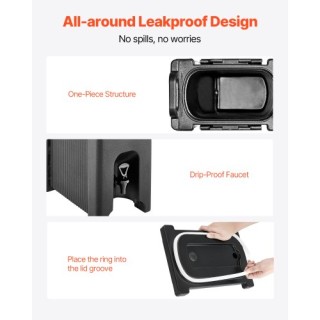 VEVOR Διανεμητής Ζεστών και Κρύων Ροφημάτων 19L (Σετ 2) YLHLQQHS5JL...