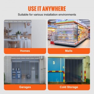 Διαφανής Πλαστική Κουρτίνα Πόρτας VEVOR 38 x 84 για Ψυγείο/Καταψύκτ... Διαφανής Πλαστική Κουρτίνα Πόρτας VEVOR 38 x 84 για Ψυγείο/Καταψύκτ...