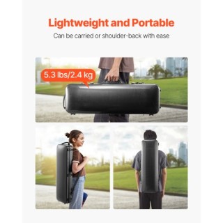 VEVOR Φορητή Θήκη Βιολιού 4/4 από Συνθετικές Ίνες Άνθρακα XTQHZFXFH...