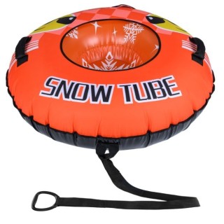 Costway Snowtube με Σχοινί Έλξης & Λαβές 34 cm x 107 cm - Πορτοκαλί...