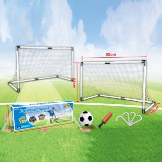 BAKAJI Σετ 2 Ποδοσφαιρικές Εστίες 92 x 64 cm με Μπάλα, Φουσκωτήρα κ...