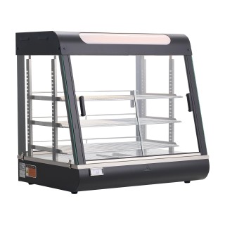 VEVOR Επαγγελματική Βιτρίνα Θερμαινόμενη 3 Επιπέδων 1200W με LED, Ρ...