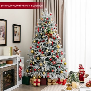 Costway 210 εκ. Χιονισμένο Τεχνητό Χριστουγεννιάτικο Δέντρο με 450 ... Costway 210 εκ. Χιονισμένο Τεχνητό Χριστουγεννιάτικο Δέντρο με 450 ...