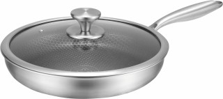 Edenberg Τηγάνι Με Καπάκι από Ανοξείδωτο Ατσάλι με Αντικολλητική Επ... Edenberg Τηγάνι Με Καπάκι από Ανοξείδωτο Ατσάλι με Αντικολλητική Επ...