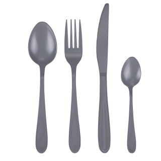 Villa DEste  Σετ 24 μαχαιροπίρουνα από ανοξείδωτο ατσάλι σε ματ χρώ...