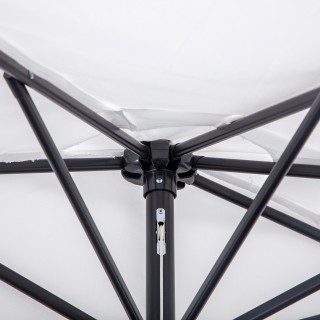 Outsunny Ημικυκλική Ομπρέλα Βεράντας με Μανιβέλα και Δίμερο Κοντάρι...