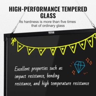 Πίνακας Μηνυμάτων LED VEVOR 32x24 Φωτιζόμενος Γράψιμος Πίνακας Κιμω...