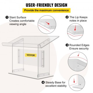 Ακρυλικό Βήμα VEVOR 19.5 για Εκκλησίες & Παρουσιάσεις JTYKLYJT19.5... Ακρυλικό Βήμα VEVOR 19.5 για Εκκλησίες & Παρουσιάσεις JTYKLYJT19.5...