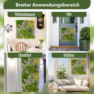 Costway Σετ 2 Τεμαχίων Κρεμαστών 3D Τεχνητών Φυτών Τοίχου από Πυξά... Costway Σετ 2 Τεμαχίων Κρεμαστών 3D Τεχνητών Φυτών Τοίχου από Πυξά...