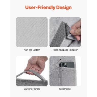 VEVOR Ρυθμιζόμενο Ορθοπεδικό Μαξιλάρι Σφήνα 4 τεμαχίων για Πλάτη, Π...