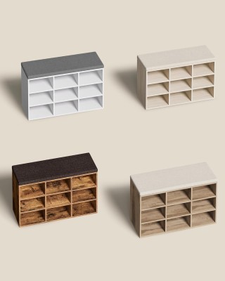 Πάγκος Παπουτσιών VASAGLE με Κάθισμα και Ράφια, Καφέ 30.3x78.5x48 ε... Πάγκος Παπουτσιών VASAGLE με Κάθισμα και Ράφια, Καφέ 30.3x78.5x48 ε...