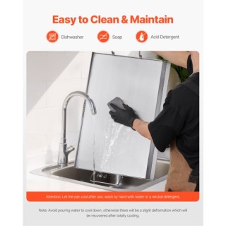 VEVOR Επίπεδη Πλάκα Ψησίματος Ανοξείδωτη 23x16 για BBQ DCJPBXG2316I... VEVOR Επίπεδη Πλάκα Ψησίματος Ανοξείδωτη 23x16 για BBQ DCJPBXG2316I...