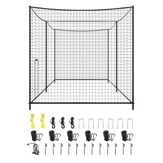 VEVOR Κινούμενο Ορθογώνιο Κρηπίδωμα Μπέιζμπολ με 45-Ply HDPE Δίχτυ ...