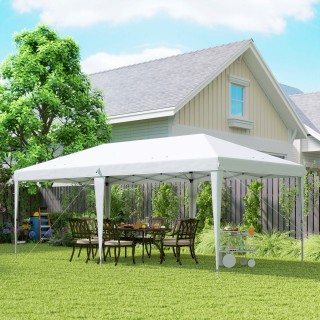 Outsunny Πτυσσόμενο Κιόσκι Κήπου Pop-up 6x3 μ, Σκηνή για Πάρτι με Τ...