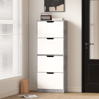 HOMCOM Μοντέρνα Εξοικονόμηση Χώρου Παπουτσοθήκη 4 Θυρών για 16 Ζευγ... HOMCOM Μοντέρνα Εξοικονόμηση Χώρου Παπουτσοθήκη 4 Θυρών για 16 Ζευγ...