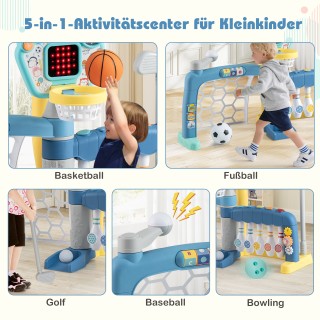 Costway Σετ 5-σε-1 Καλάθι Μπάσκετ: Ρυθμιζόμενο Καλάθι, Ποδόσφαιρο, ... Costway Σετ 5-σε-1 Καλάθι Μπάσκετ: Ρυθμιζόμενο Καλάθι, Ποδόσφαιρο, ...