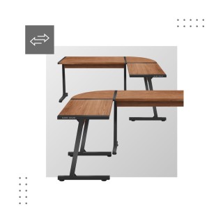 MarkAdler Γραφείο Γωνιακό 147x112 εκ Leader 5.5 WN 5903796011302