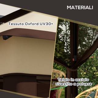 Outsunny Gazebo 3x3 ρυθμιζόμενο σε 3 επίπεδα με αφαιρούμενους τοίχο... Outsunny Gazebo 3x3 ρυθμιζόμενο σε 3 επίπεδα με αφαιρούμενους τοίχο...